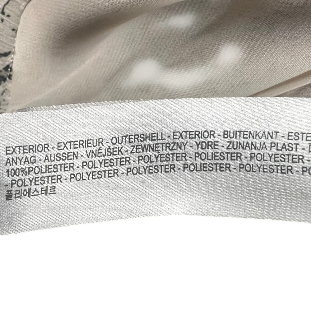 Massimo Dutti Python Print Black & Off-White Ruff… - image 7